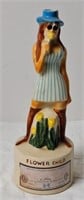 1968 "Flower Child" Porcelain Whiskey Decanter