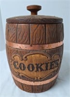 Treasure Craft Barrel Cookie Jar