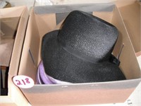 (2) Boxes w/Vintage Hats