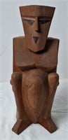 Micronesia ? Wood Carved Statue w/Inlaid Eyes