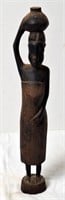 Ebony Hand Carved  Wooden Statue, Made In Kenya
