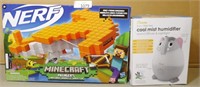 Nerf Minecraft Crossbow & Crane Mist Humidifier