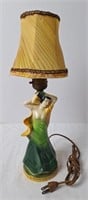 Porcelain Dresser Lamp, Vintage
