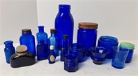 Cobalt Blue Apothecary Bottles & Jars