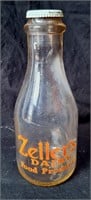Zeller's Dairy Milk Bottle w/Cap