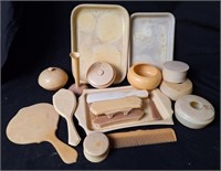 French Ivory Celluloid Dresser Set & Others