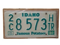 1984 Idaho License Plate 407