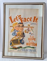 "Let's Face It" Framed Movie Poster