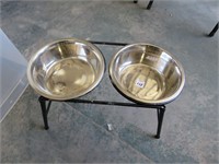 Dog Dishes with Floor Stand