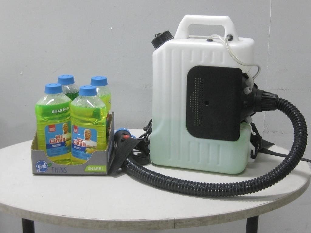 ULV Sprayer Backpack W/Cleaning Chemicals See Info
