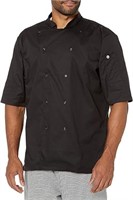 4XL-Chef Works Men's Bistro Chef Coat (K150)