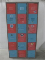 3'x 6'x 18" Red & Blue Lockers See Info