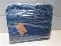 NEW  100% COTTON HAND WOVEN RUG- BLUE 24"x36"