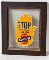 Sterling Beer "STOP" Sign