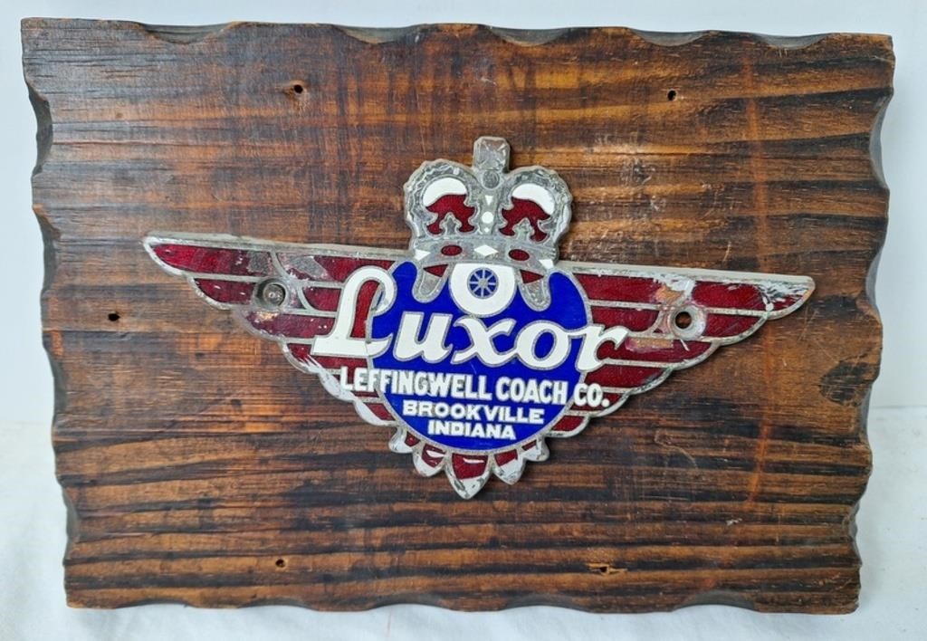 Luxor Leffingwell Coach Co. Emblem Sign