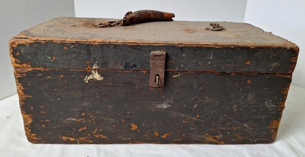 Primitive Wooden Tool Chest