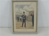 9"x 11.5" Framed Royal Artillery Art
