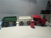 METAL TRAIN SET PLANTERS