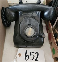 Antique Crank Desk-top Bakelite Telephone