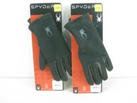 NIP Two Pair Spyder Gloves Sz SP