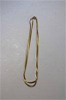 10K Yellow Gold Necklace 14" Long