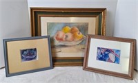 3 Watercolor Paintings by Joan Butler