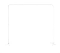 White Metal Square Backdrop Stand Arch