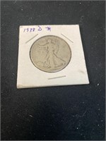 1938 D Walking Liberty 1/2 Dollar