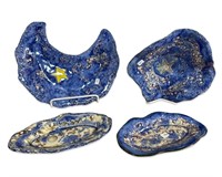 (4)pcs Corolla NC Art Pottery Dishes
