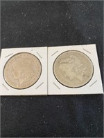 2 Morgan Dollars