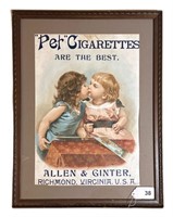 Antique Per Cigarette Richmond Va Advertising Sign