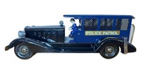Vintage Pressed Steel Police Patrol Wind-up Car