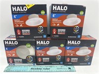 NEW Lot of 5- Halo Recessed Baffle Downlight