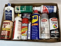 Spray Paint, 10W-40, and others