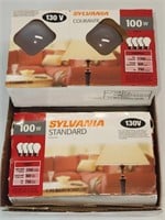 (12) Sylvania 100W Light Bulbs