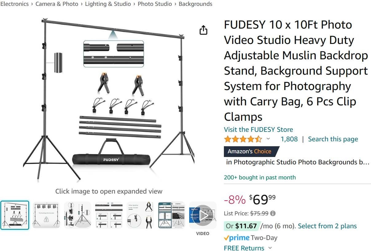 Fudesy Backdrop Kit