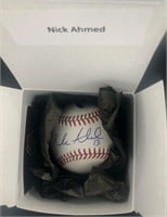 Nick Ahmed signed baseball