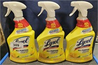 3 Lysol all purpose cleaner