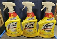 3 Lysol all purpose cleaner