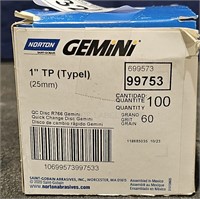 Norton Gemini 1" TP Typel  Quick Change Disc 60
