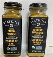 Watkins. Curry Powder and Ground Turmeric Powder
