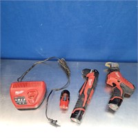 Milwaukee 12V Charger/Battery, Drill and Hackzall