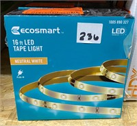 EcoSmart 16ft LED Tape Light, Neutral White, 2ct