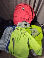 New backpack w/ used kids clothes, see all pics