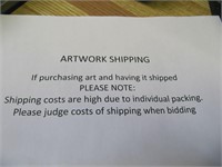 SHIPPING OF ARTWORK
