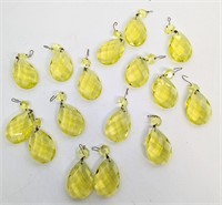 16 Uranium Glass Crystals