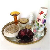 Dresser Tray and Contents