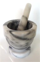 WE SHIP: Mortar and Pestle, marble