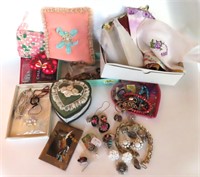 WE SHIP: Jewely and Hankies, Vintage