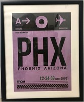 PHX Retro Airplane Print